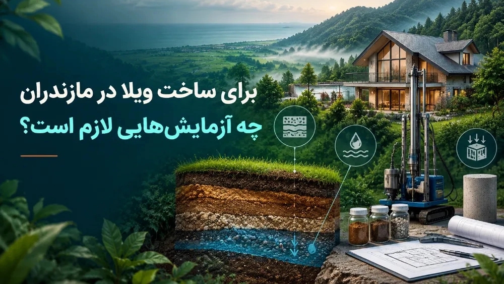 ساخت ویلا در مازندران چه آزمایش هایی لازم است؟