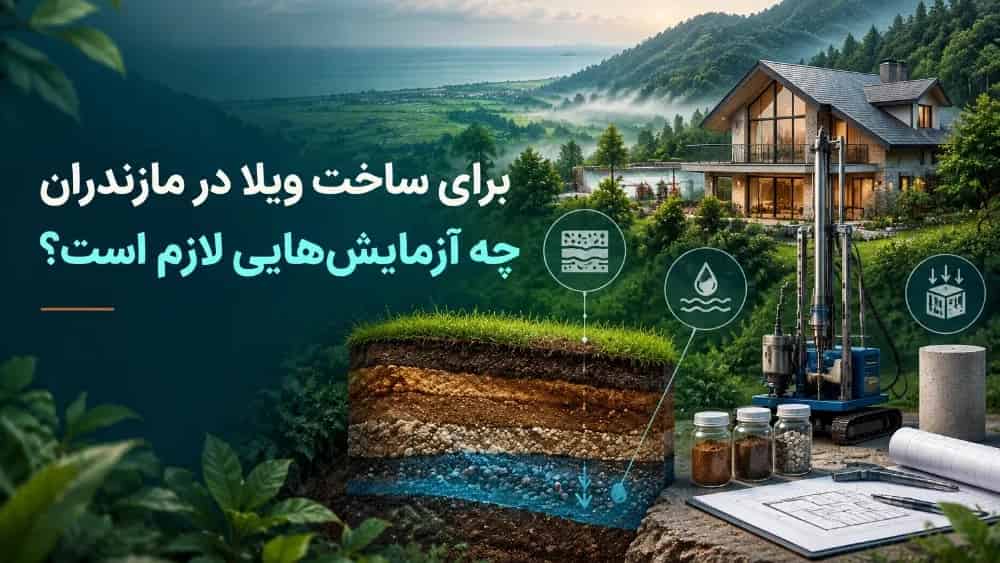 ساخت ویلا در مازندران چه آزمایش هایی لازم است؟